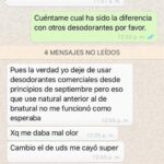 Cliente feliz con el cambio a desodorante natural – BN Menos es Más