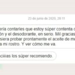Cliente feliz con jabón y desodorante natural – BN Menos es Más