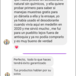 "Cliente recurrente desde 2020 recomienda el desodorante natural"