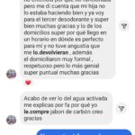 Tercer pedido y 100% satisfecha con el desodorante natural y el servicio