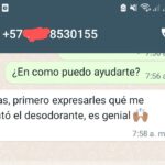 "Me encantó el desodorante, es genial"